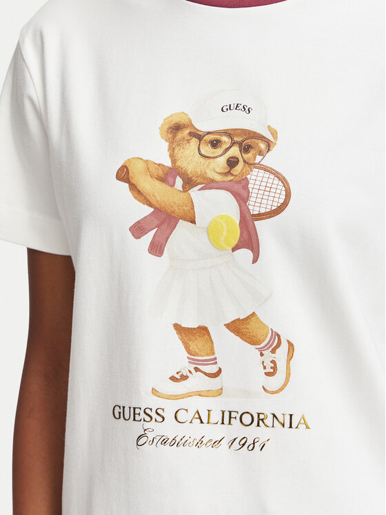 Guess Guess T-Shirt V6BI14 K6742 Λευκό Regular Fit