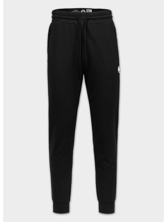 PITBULL PITBULL Spodnie dresowe SMALL LOGO NUGGET Czarny Regular Fit
