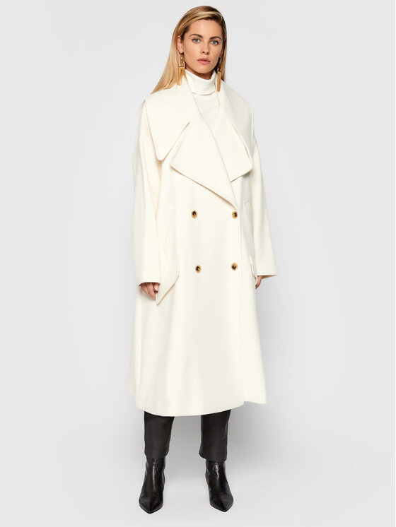 TWINSET TWINSET Wintermantel 212AT2062 Weiß Regular Fit