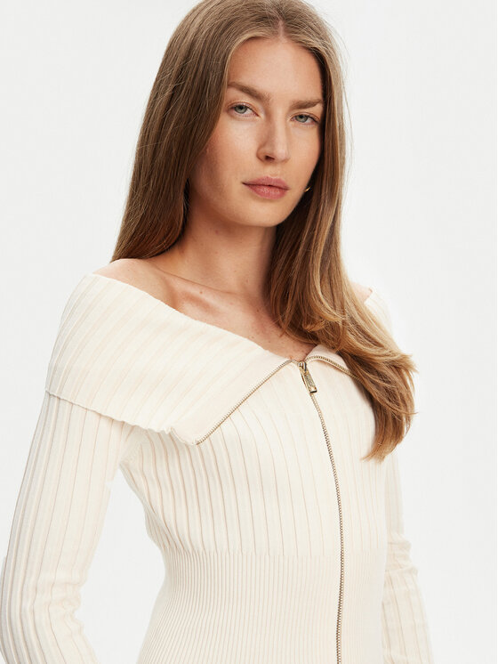 Guess Guess Kootud kleit W5YK28 Z30I2 Ekrüüvärv Slim Fit