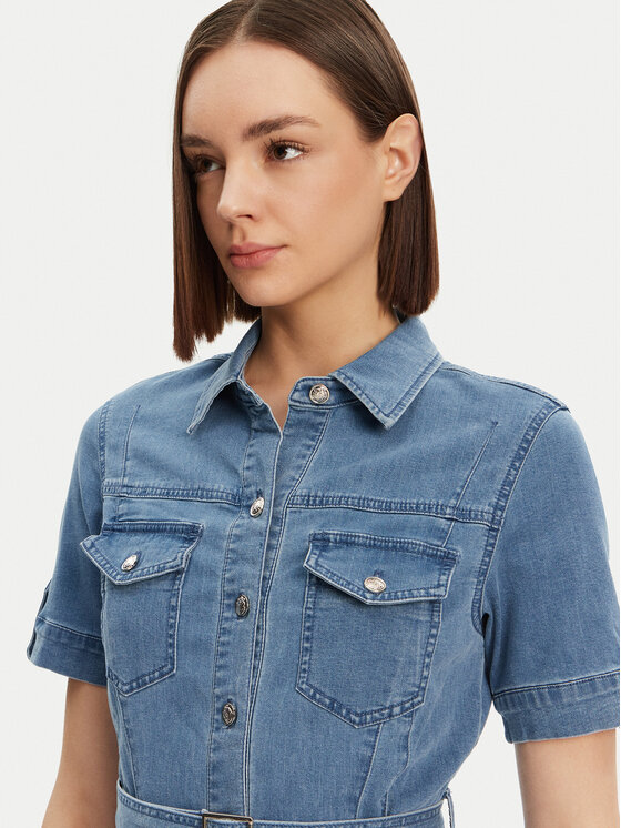 Morgan Morgan Rochie de blugi 241-RIXES Albastru Regular Fit