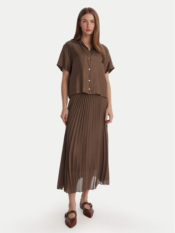 Marella Marella Košile Segnale 2613111045 Hnědá Relaxed Fit