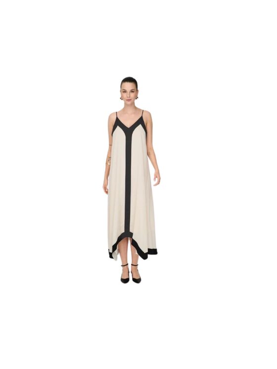 ONLY ONLY Vestito estivo Abito onldiana life strap long Beige Regular Fit