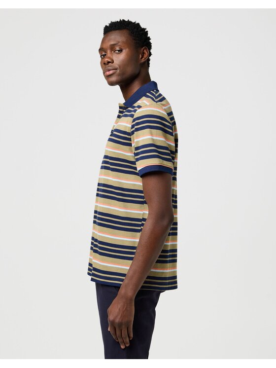 Wrangler Wrangler Polo 112371510 Zielony Regular Fit