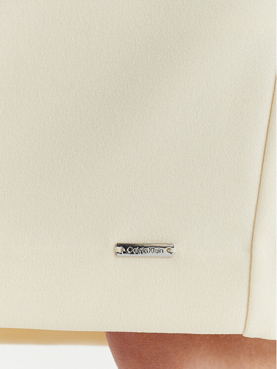 Calvin Klein Calvin Klein Коктейлна рокля LV044F018G Бежов Slim Fit