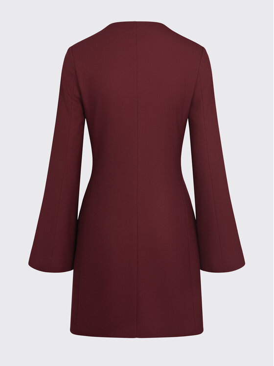 MARI PRETI MARI PRETI Sukienka koktajlowa Charm Bordowy Regular Fit