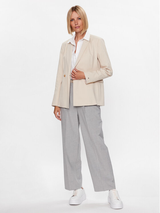 Tommy Hilfiger Tommy Hilfiger Pintsak Poly WW0WW39097 Beež Slim Fit