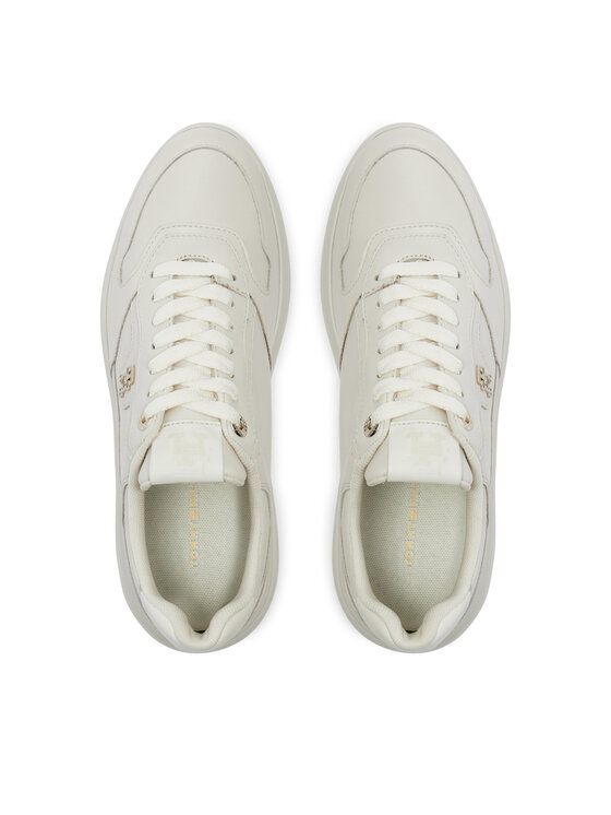 Tommy Hilfiger Tommy Hilfiger Tenisice Lux Pointy Court Sneaker FW0FW07991 Écru