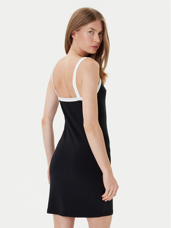 Eleh Eleh Sukienka letnia ESS250115 Czarny Slim Fit