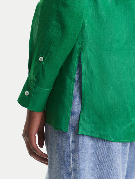 Marella Marella Camicia Agamia 2513111052 Verde Relaxed Fit