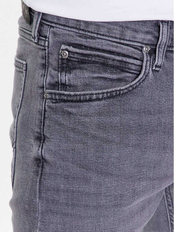 Lee Lee Jeansy L719IBB82 Szary Slim Fit