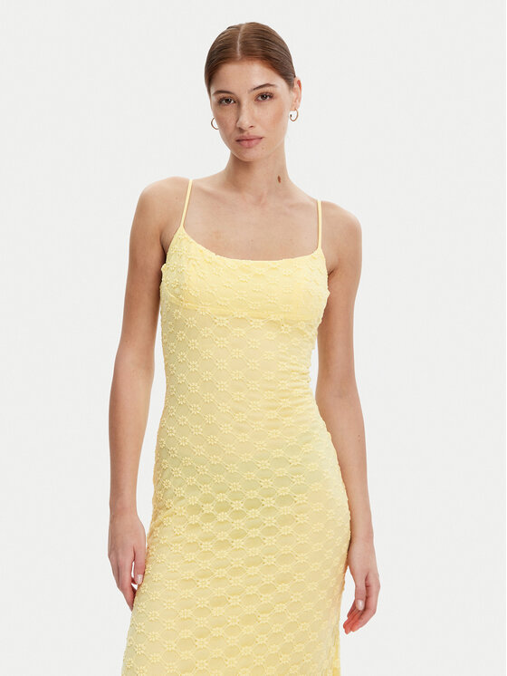 BARDOT BARDOT Sukienka koktajlowa 57998DB1 Żółty Regular Fit