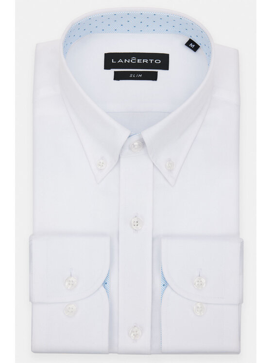Lancerto Lancerto Koszula Crystal KO073123000030 Biały Slim Fit