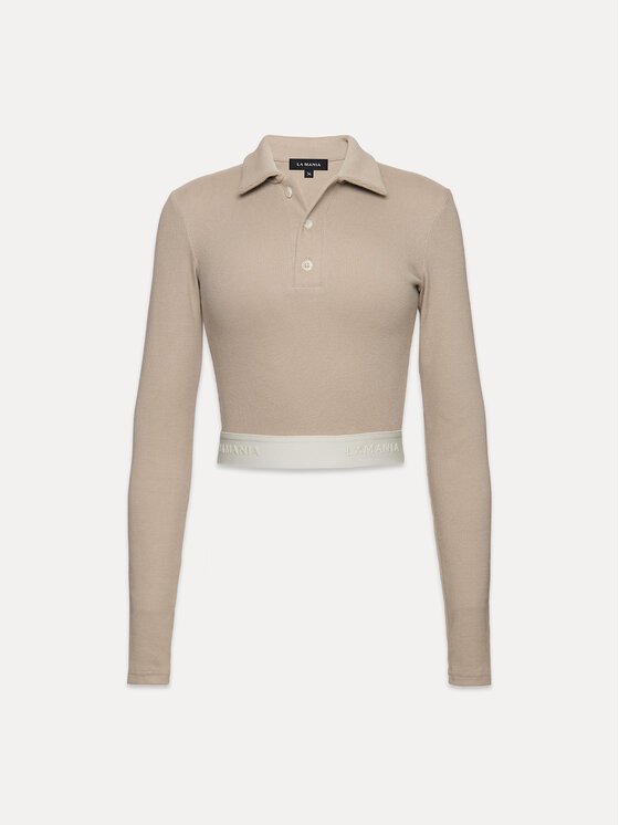 La Mania La Mania Blúzka OTTILE LONGSLEEVE Béžová Basic Fit