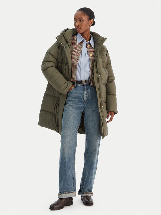 Tommy Hilfiger Tommy Hilfiger Vatovaná bunda Modern WW0WW46535 Zelená Regular Fit
