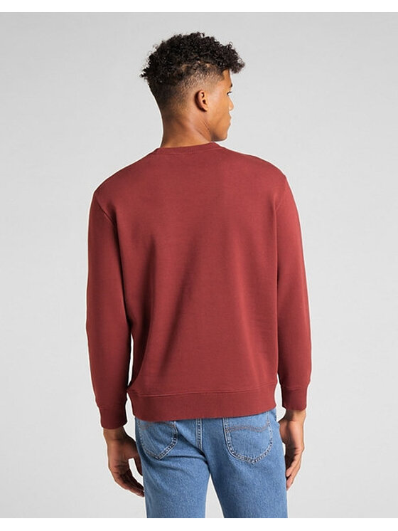 Lee Lee Felpa CANT BUST Rosso Regular Fit