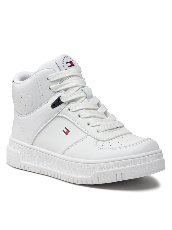 Tommy Hilfiger Tommy Hilfiger Sneakersy High Top Lace-Up Sneaker T3X9-32483-1355 M Biały