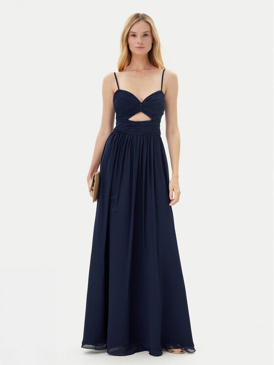 Hey Kyla Hey Kyla Abendkleid 5AH025HK Dunkelblau Slim Fit