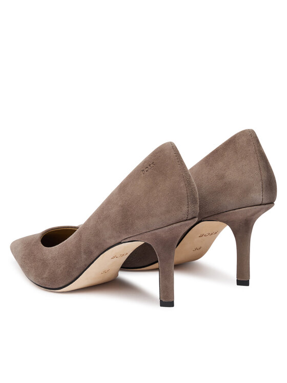 BOSS BOSS Pantofi cu toc subțire Miah 50573425 Maro