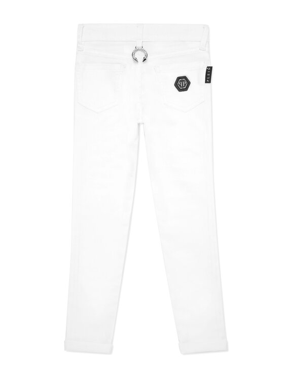 PHILIPP PLEIN PHILIPP PLEIN Džegínsy 28117 Biela Comfort Fit