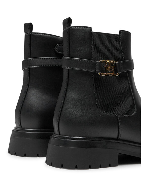 Tommy Hilfiger Tommy Hilfiger Botki Chelsea Boot T3A5-33572-1351 S Czarny