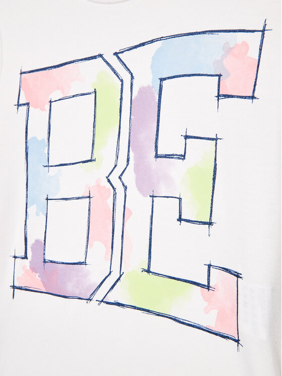 United Colors Of Benetton United Colors Of Benetton Póló 398BC10BY Fehér Regular Fit