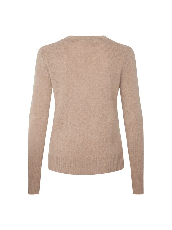 Style Republic Style Republic Sweter Kaszmir Beżowy jasny Comfort Fit