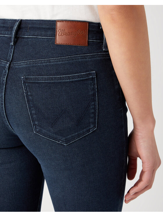 Wrangler Wrangler Jeansy SKINNY Szary Skinny Fit