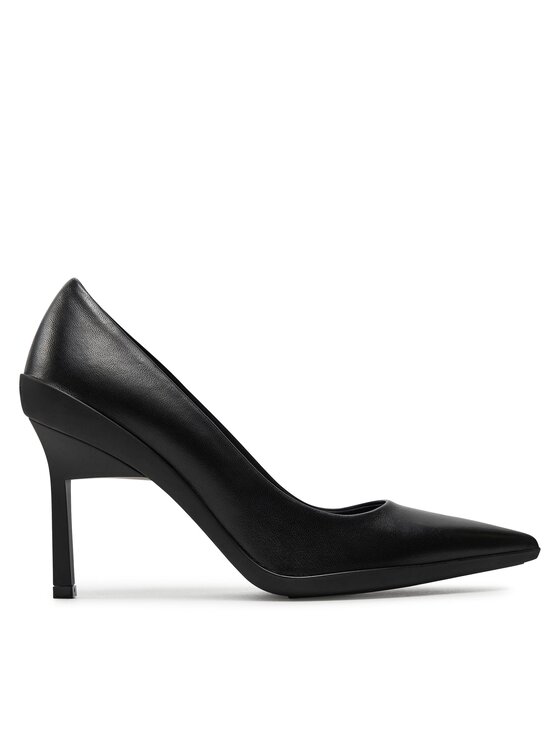 Calvin Klein Lodičky Heel Pump 90 Leather HW0HW02033 Čierna