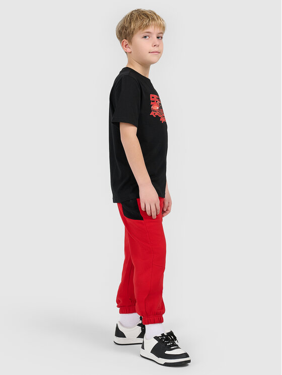 4F 4F Spodnie dresowe ESPORTS RACING Czerwony Regular Fit