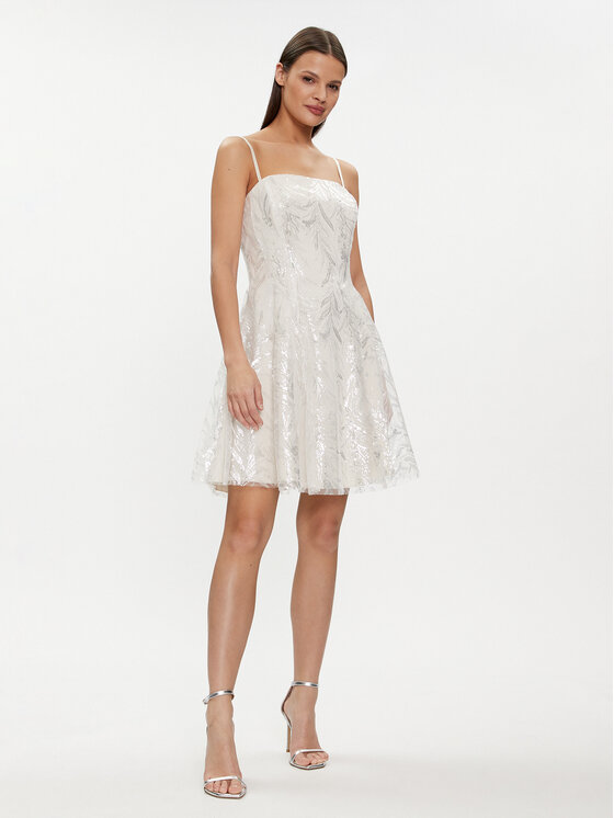 Rinascimento Rinascimento Coctailkleid CFC0117811003 Écru A-Line Fit