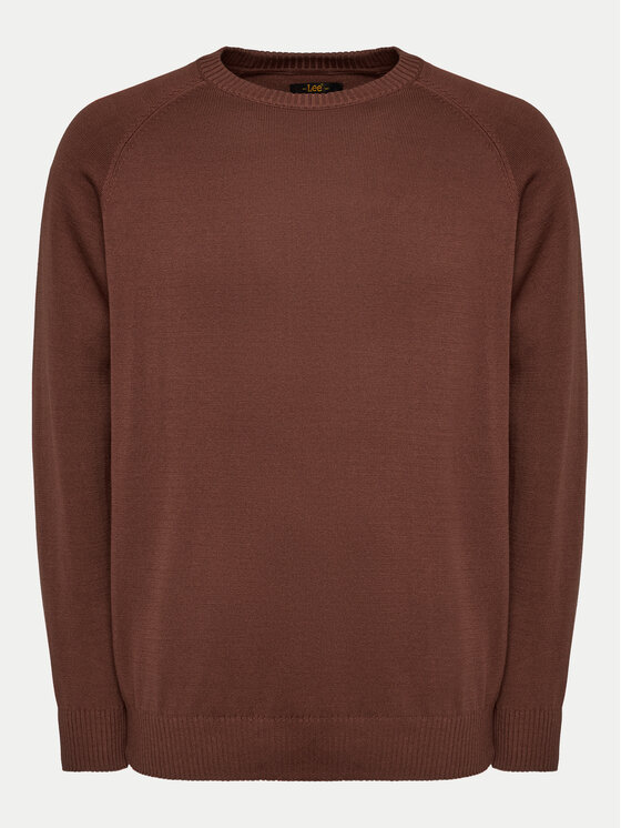 Lee Lee Džemper 112355672 Smeđa Regular Fit