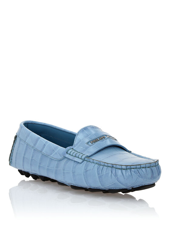 PHILIPP PLEIN PHILIPP PLEIN Mokasyny 25635 Błękitny