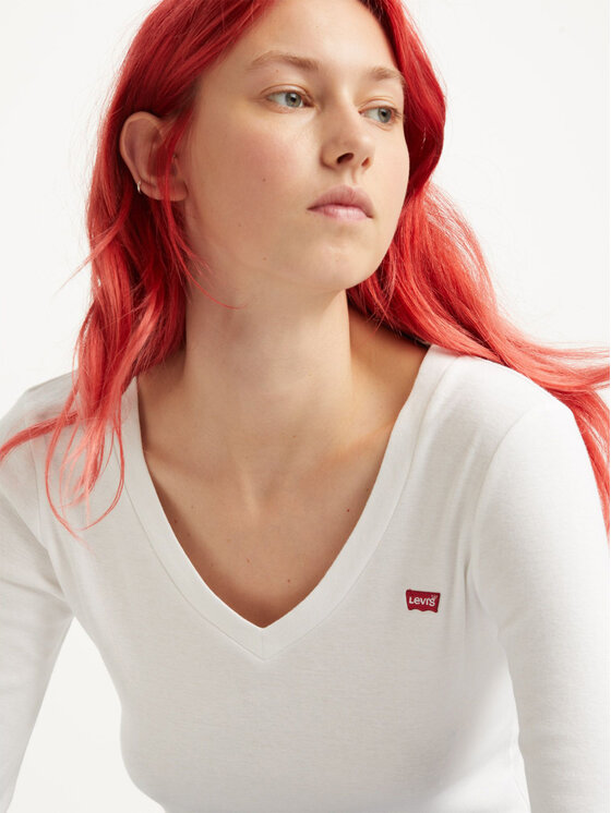 Levi's® Levi's® T-Shirt Baby Tee A48910001 Biały Slim Fit