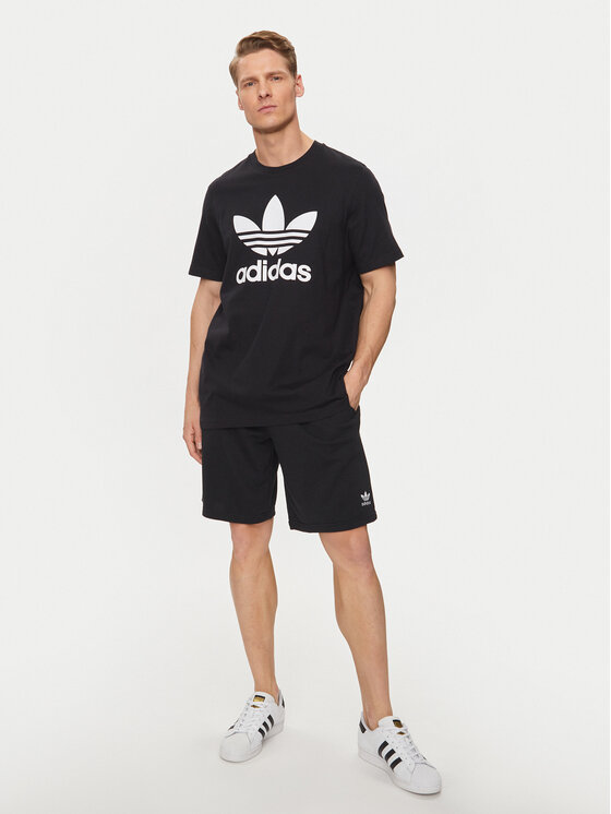 adidas adidas Αθλητικό σορτς Essentials+ Made With Hemp Shorts HR8617 Μαύρο Regular Fit