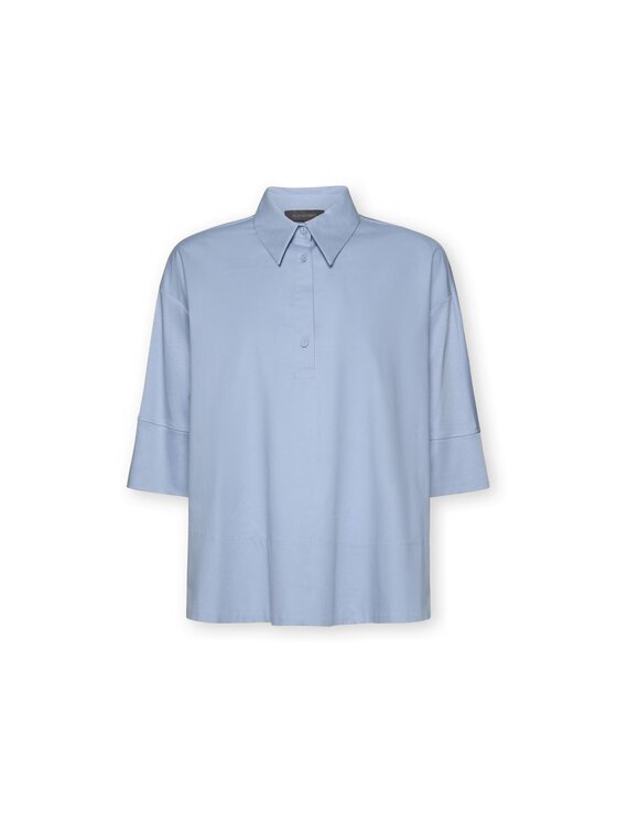 Elena Mirò Elena Mirò Blusa 2009Z000058N004 Turchese Boxy Fit