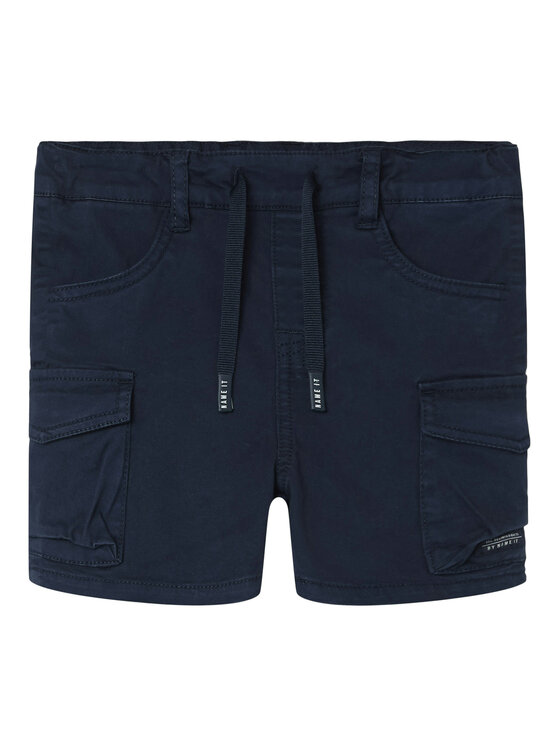 NAME IT NAME IT Szövet rövidnadrág Ben 13225803 Sötétkék Baggy Fit