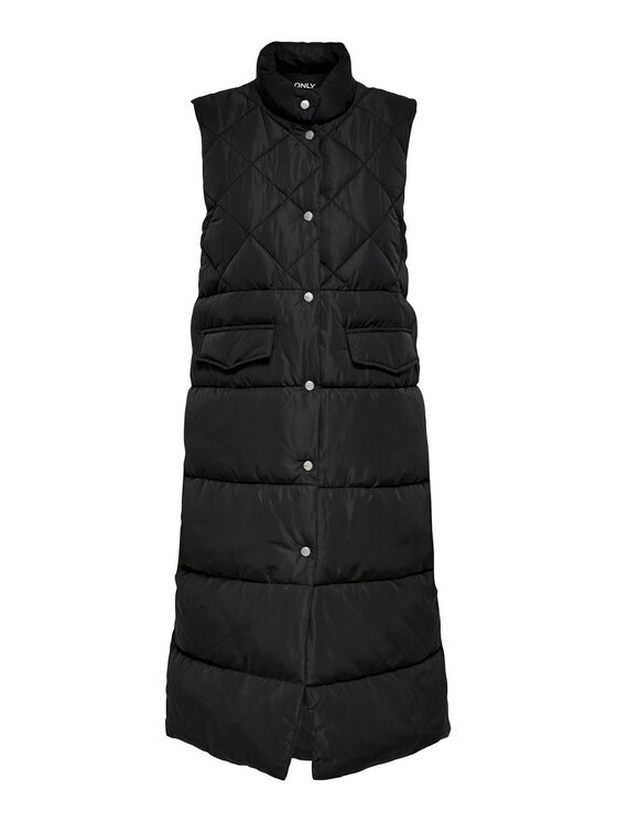 ONLY ONLY Bezrękawnik 15238994 Czarny Regular Fit