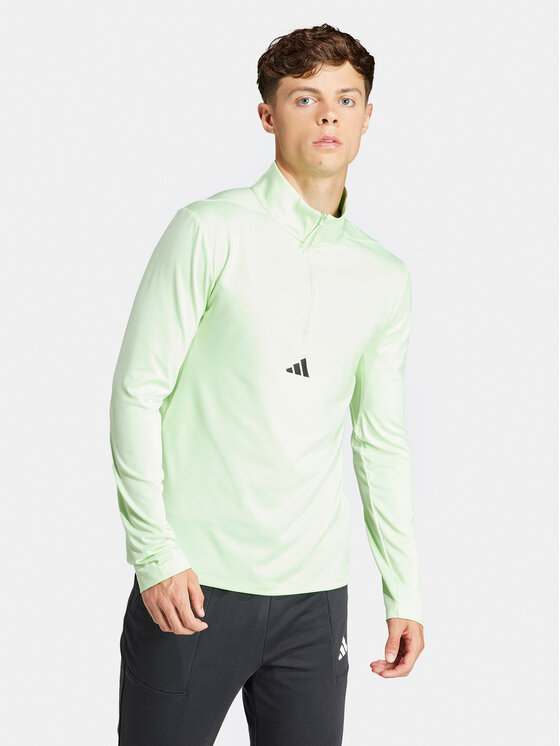 adidas adidas Tehnička majica dugih rukava Workout IS3803 Zelena Slim Fit
