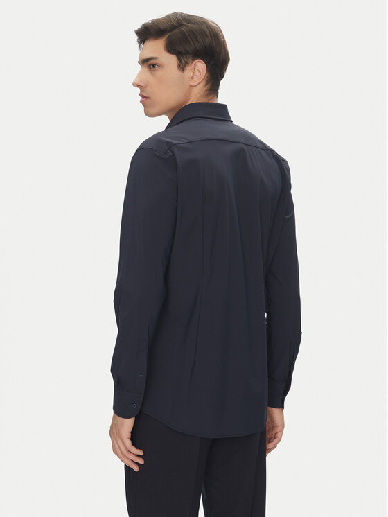 BOSS BOSS Košeľa P-Hank 50539391 Tmavomodrá Slim Fit