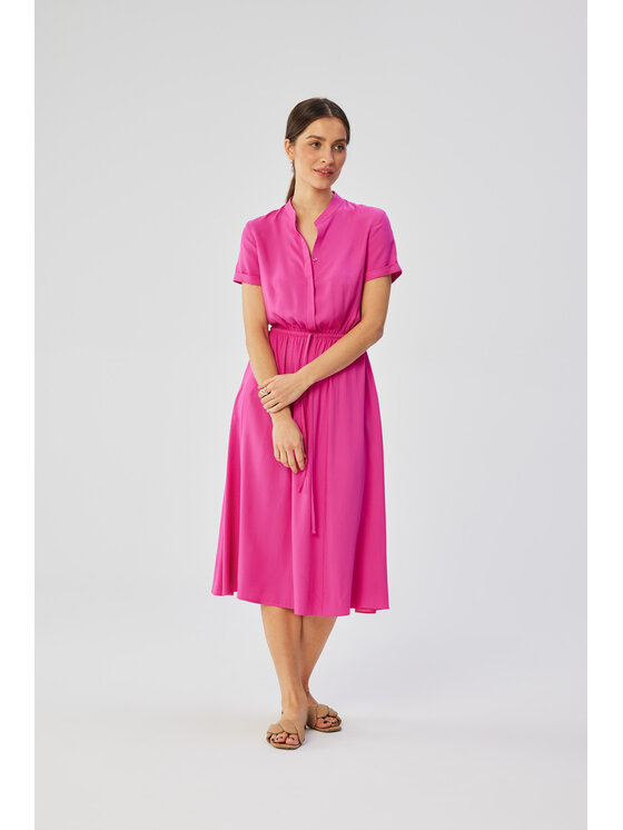 Stylove Stylove Večerní šaty S366 Růžová Comfortable Fit