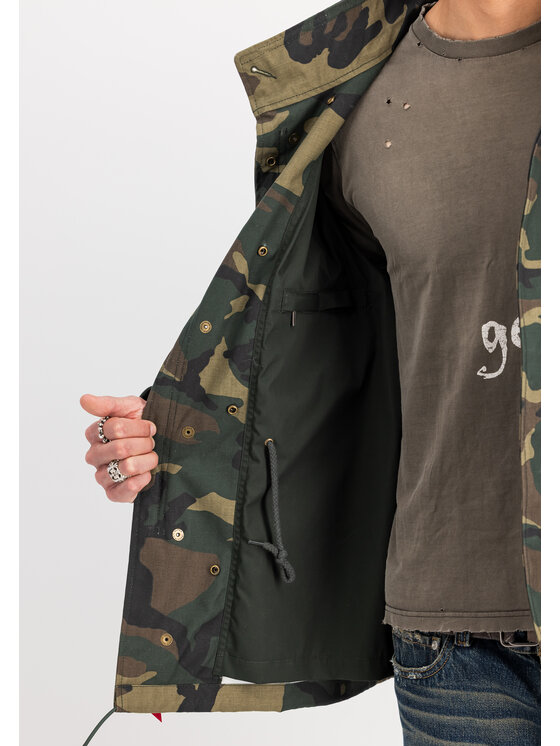 Alpha Industries Alpha Industries Kurtka outdoor Studio M-65 Camo Field Jacket Khaki Loose Fit