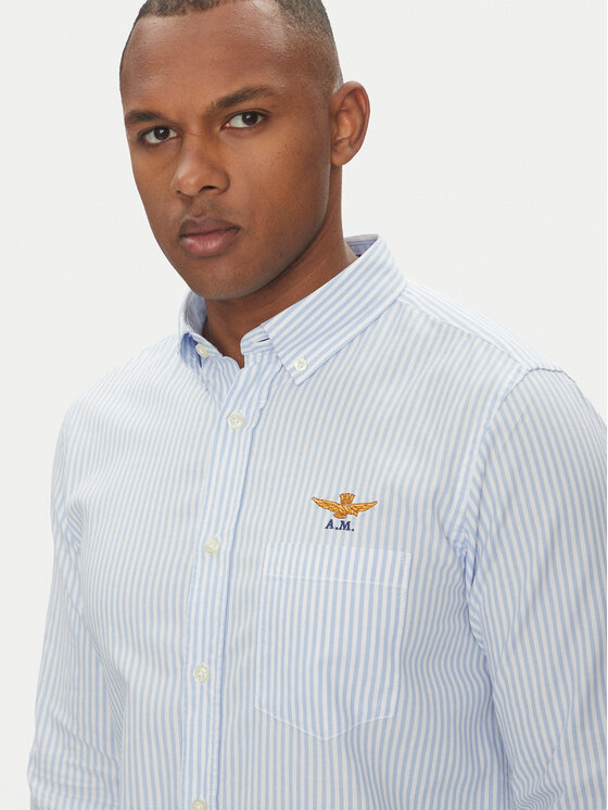 Aeronautica Militare Aeronautica Militare Риза 251CA1277CT3532 Бял Regular Fit
