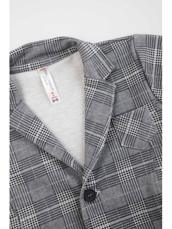 Coccodrillo Coccodrillo Marynarka WC3138501EBB-015 Szary Regular Fit
