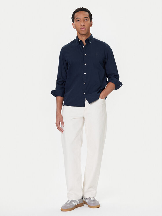 Marc O'Polo Marc O'Polo Koszula B21 7268 42342 Granatowy Regular Fit