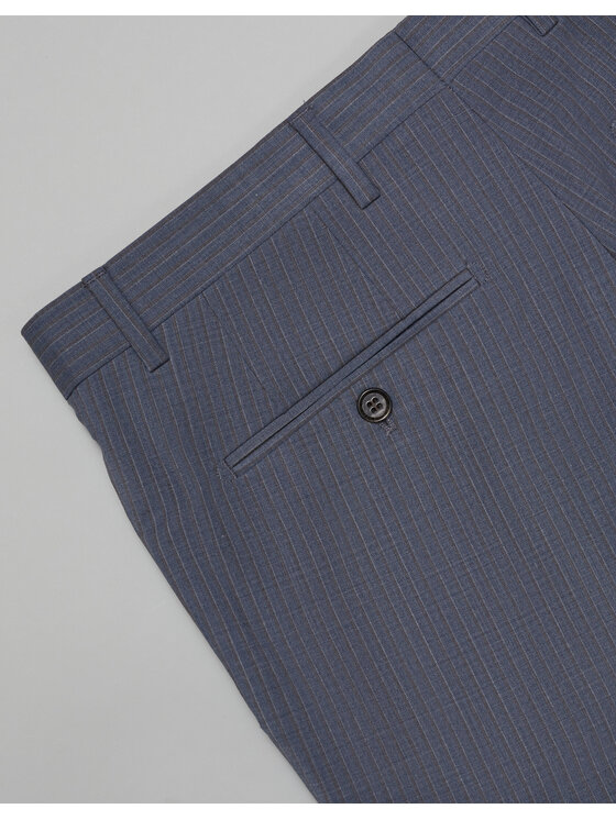 Borgio Borgio Spodnie garniturowe levone Niebieski Slim Fit