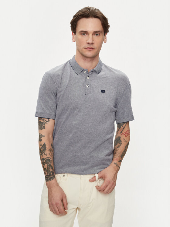 Poloshirt Wrangler, Größe XL Blau Refined 112350390