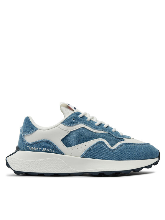 Tommy Jeans Snīkeri Tjw Retro Runner Denim EN0EN02655 Zils