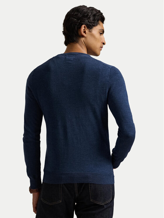 Polo Ralph Lauren Polo Ralph Lauren Πουλόβερ 710946143006 Σκούρο μπλε Slim Fit