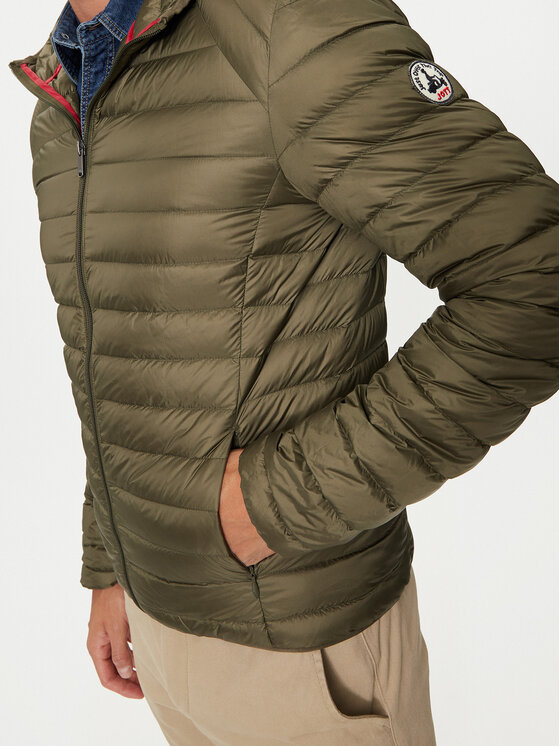 Jott Jott Пухено яке Nico P000MDOW01 Зелен Slim Fit